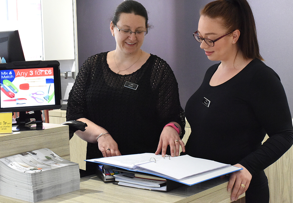 Colleagues in one of our stores